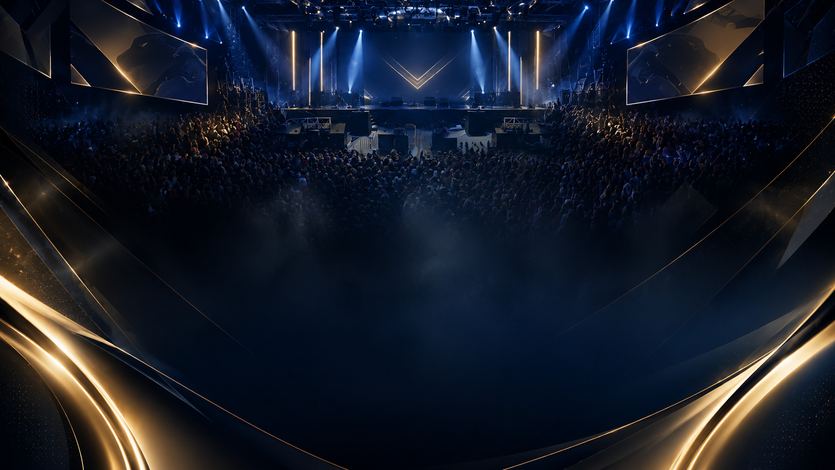 Arena lotada do Strike Experience